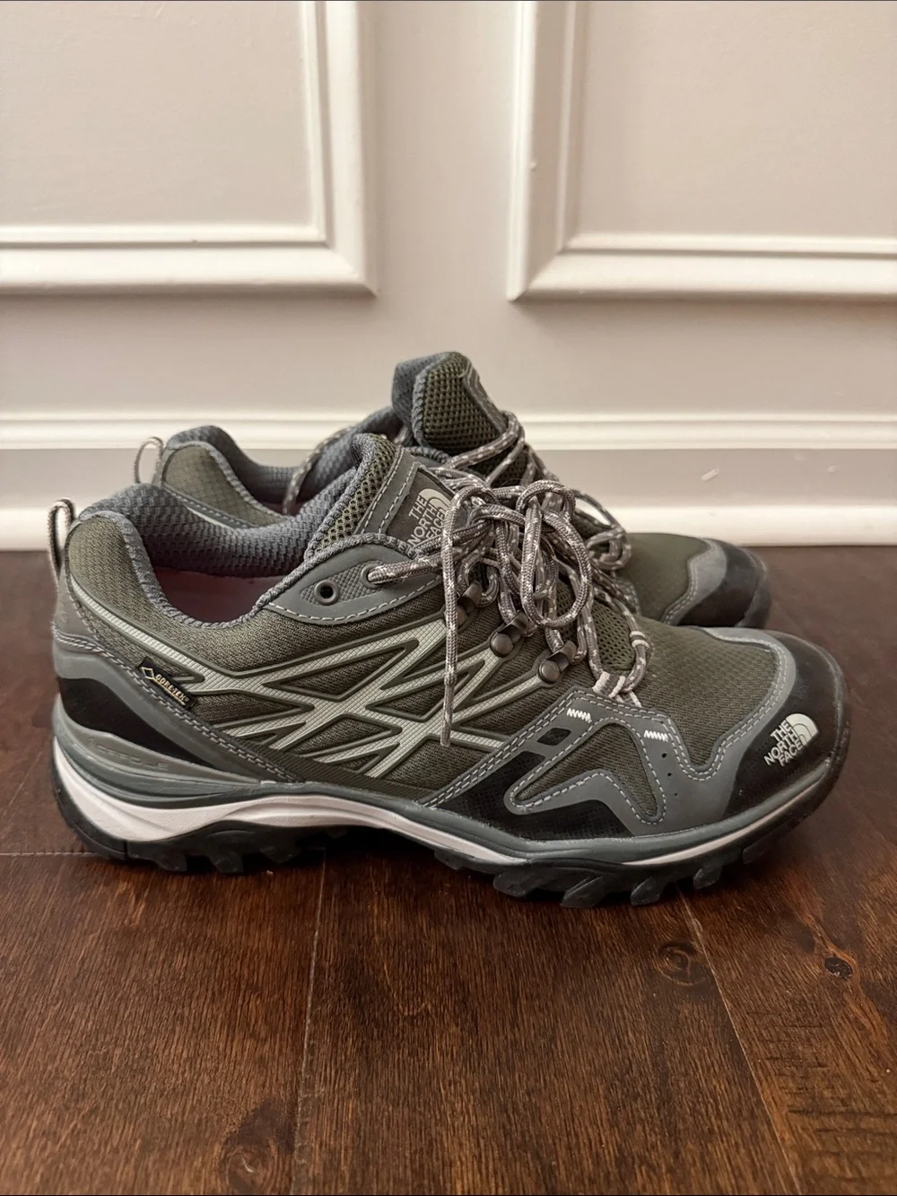 The North Face Men's Olive & Gray Trail Running Shoes